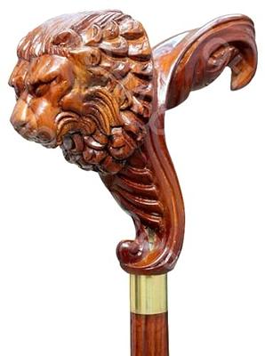 Rare Antique Cane Walking Stick Turtle Head Designer Walking Cane