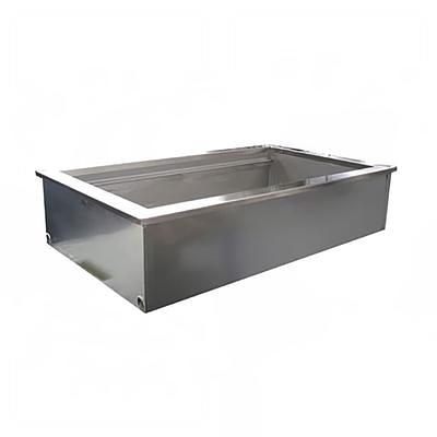 87.2 Qt. Drop in Ice Chest 28 in. x 18 in. x 17 in. Stainless Steel Ice Bin  with Hinged Cover for Outdoor Kitchen