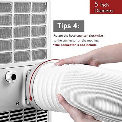 TURBRO Portable Air Conditioner Window Vent Kit, Window Slide Kit Plate,  Adjustable Length Portable AC Vent Kit for Exhaust Hose of 5 Inch