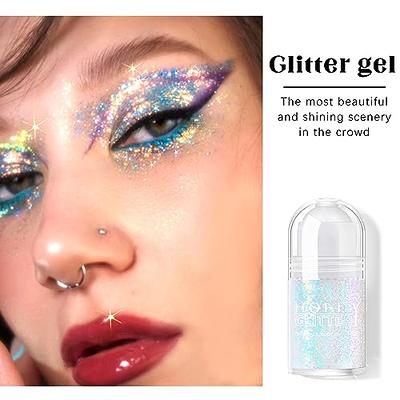 Body Glitter - 6 Jars Holographic Glitter for Festival & Party