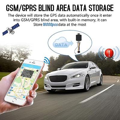 GF-07 Mini GPS Tracker, Ultra Mini GPS Long Standby Magnetic SOS Tracking  Device,GSM SIM GPS Tracker For Vehicle/Car/Person Location Tracker Locator