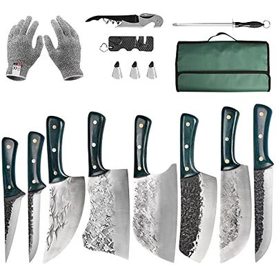 FULLHI Knife Set, 14pcs Japanese Knife Set, Multiple Colour Premium German  Stainless Steel Kitchen Knife Set - Yahoo Shopping