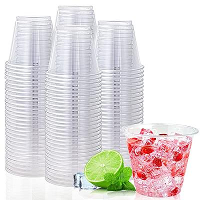 Prestee 200 Clear 16 oz Disposable Plastic Party Cups - 16 oz Plastic Cups  - PET Clear for Water, Beer Glass - Plastic Cups 16 oz