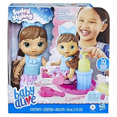 Baby Alive Sudsy Styling Baby Doll - Brown Hair : Target