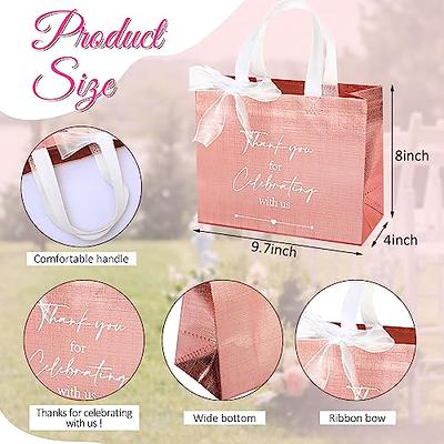 CHENGU 50 Pcs Thank You Gift Bags Thank You for Celebrating with Us Wedding  Gift Bag