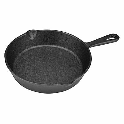 Cast Iron Skillet for Frying Grilling, Oven Safe, Dishwasher Safe