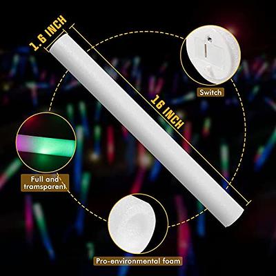 20 PCS Foam Glow Sticks Bulk,3 Modes Flashing LED Light Sticks Glow in The  Dark Party Supplies Light Up Toys for Parties,Weddings,Concerts,Christmas,Halloween,A  