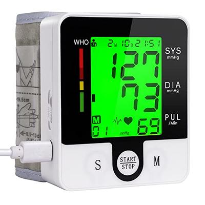 MOBI - Blood Pressure Cuff - Wrist Blood Pressure Monitor - Automatic BP  Cuff with Large LCD Display - Pulse Rate, Irregular Heart Rate Monitor