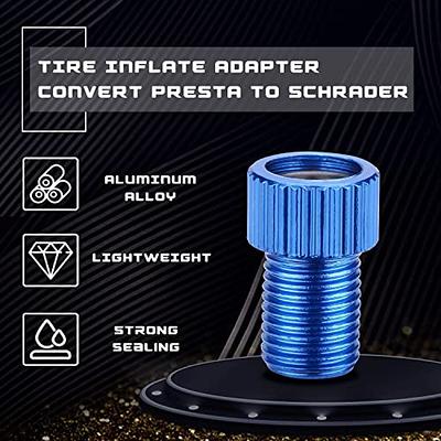 Presta Valve Adapter Aluminum Alloy Colorful Bike Inflate Adapter