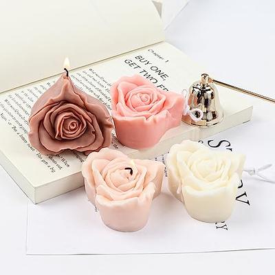 Flower Bouquet Candle Mold,Romantic Love 3D Rose Bouquet Candle Molds -  Silicone Shapes for DIY Art Crafts Kit, Candle Making, Home Decor, Wedding