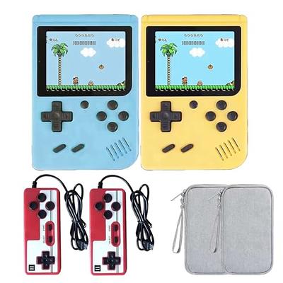 Link Handheld Video Game Console 400 Classic Retro Games Portable Can  Connect To Tv Two Players Rechargeable Battery - Blue : Target