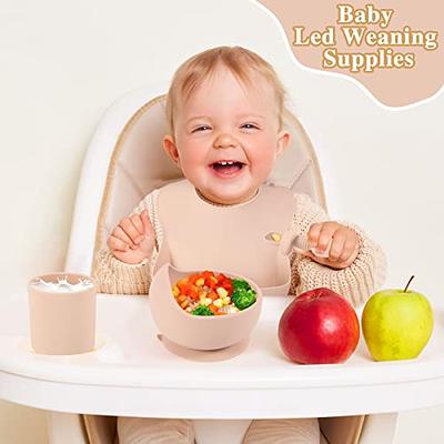 Silicone Baby Feeding Set - 6 Pack Baby Led Weaning Supplies for Infant &  Toddle