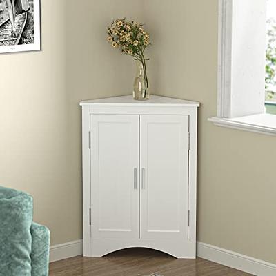 67 Tall Bathroom Storage Cabinet, Freestanding Narrow Cabinet with 1 Door  & 1 Drawer and 2 Adjustable Shelves,Narrow Tall Cabinet for Bathroom,  Living Room, Bedroom 