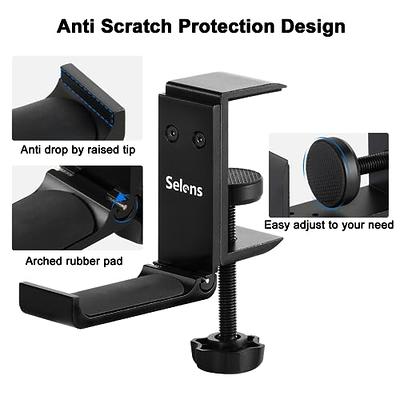 Selens Headphone Holder Gaming Headset Stand for Desk, Foldable Headphone  Hanger Universal Fit for PC Game Headsets, Over-Ear Headphones, Aluminum -  Yahoo Shopping