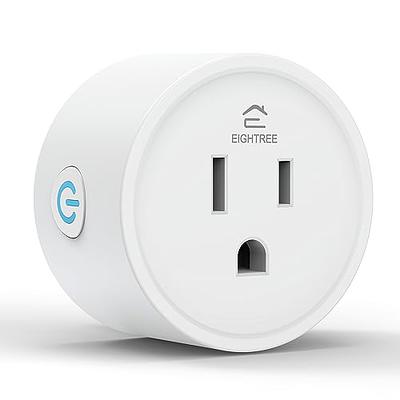 2 PCS Smart Plugs Mini Bluetooth WIFI Smart Socket Switch Works with Alexa,  Echo & Google Home, Remote Control Smart Outlet with Timer Function, No