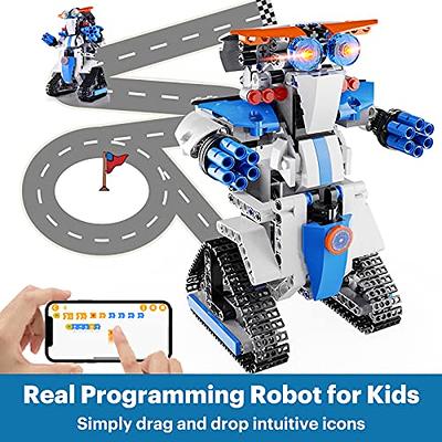 STEM Projects for Kids Ages 8-12 - Robot Building Toys for Boys Girls,  Remote Control Robot Toys Engineering Learning Educational Coding DIY  Building Block Robotics Kit Rechargeable Robot Toy Gifts 