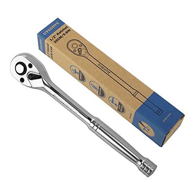 UYECOVE 1/2 Inch Drive Ratchet Wrench, 1/2 Ratchet Wrench, Socket