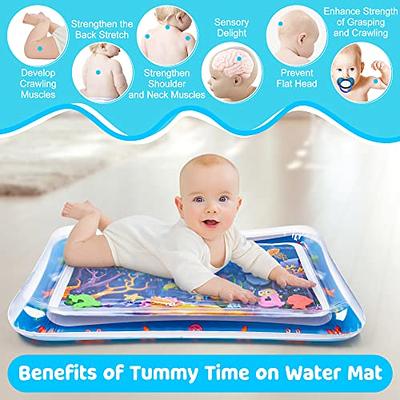 Inflatable Tummy Time Mat Premium Baby Water Play Mat For Infants And  Toddlers Baby Toys For 3 To 24 Months, Strengthen Your Baby's Muscles,  Portable