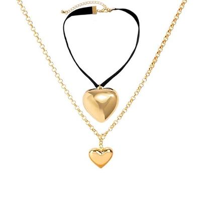 Awvialy Cute Heart Necklace