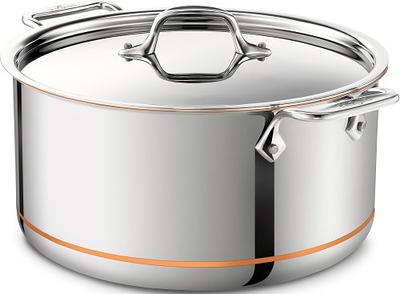  Ciwete Stock Pot 12 Quart, 18/10 Tri-Ply Stainless Steel Whole  Clad Stock Pot with Lid, Seamless 12 QT Soup Pot with Copper Handle,  Healthy Stockpots, Induction, Oven, Gas and Dishwasher Safe