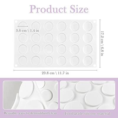  Silicone Mat Pad for Wax Seal Stamp,24 Cavity Wax Sealing Mat  Pad with 50 Pcs Removable Double-Sided Adhesive Sticky Dots for DIY Craft  Adhesive Waxing Sealing Wax Seal Stamp Stickers 