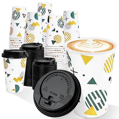 Paper Cup Geometrix Hot Cold with Lid 16 oz