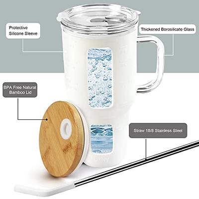 24oz Reusable Thickened Ice Cups - Perfect For Car Glass Straw Cups And  Drinks