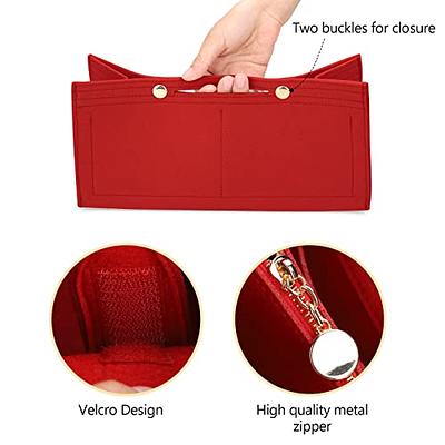 LEXSION Felt Purse Organizer Insert,Handbag Organizer with Detachalbe  Zipper Pocket for ONTHEGO MM,3 Size 8034 Red Medium - Yahoo Shopping