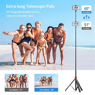 ATUMTEK 51 Selfie Stick Tripod, All in One, Extendable Tripod