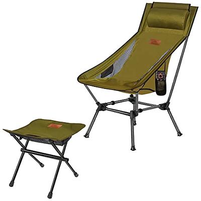 Camping Chair Foot Rest Portable Folding Leg Camping Footrest Heavy Duty US