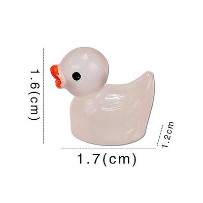 100 Pcs Mini Ducks Luminous Tiny Ducks Miniature Resin Duck Glow