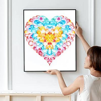 Beginners Paper Quilling Tools Kit Heart Template Board Paper