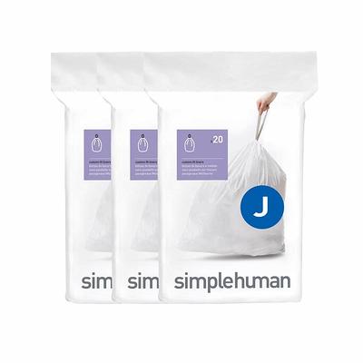 Plasticplace Simplehuman Code J Compatible Drawstring Trash Bags
