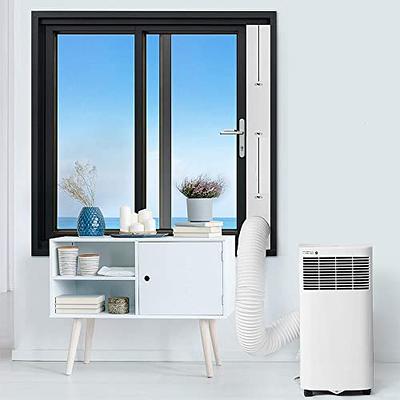 Portable Air Conditioner Window Kit,6 Pcs Adjustable Range 17-93 inch  Vertical/Horizontal Sliding Window/Door Kit Plate for AC Unit, AC Window  Vent