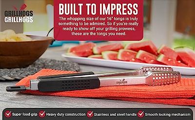 3 Pieces Grill Tongs for Cooking BBQ, 12 & 16 Extra Long Kitchen  Tongs,Premium Stainless Steel Tongs,Heavy Duty Grilling Tongs for  Cooking,Barbecue