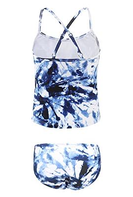 2-piece Swim Set - Dark blue/tie-dye - Kids