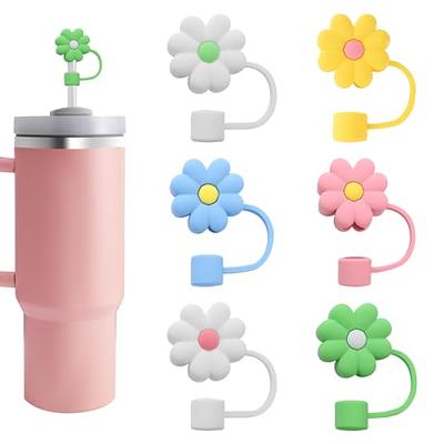 Ouligay 10Pcs Straw Tips Cover Drinking Straw Cover Cute Straw Tip Covers  Reusable Straw Toppers Dust-Proof Straw Protector Cover Soft Silicone Straw  Covers Cap Flower Straw Plugs for 6-8 mm Straws 