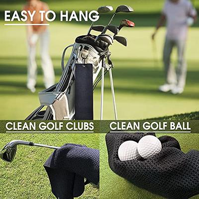 1 PCS Embroidered Funny Golf Towel with Clip - Perfect Golf Gifts for Men -  Soft and Absorbent Golf Accessories