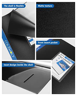 Dunwell Binder with Plastic Sleeves 48-Pocket (1 Pack, Black) - Presentation Book, 8.5 x 11 Portfolio Folder with Clear Sheet Protectors, Displays