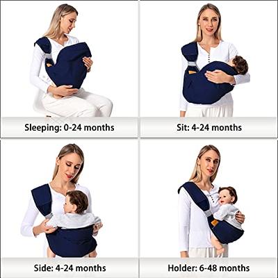 Shiaon Baby Sling Carrier Newborn to Toddler, Lightweight Baby Carrier Sling,  Baby Wrap Hip Seat Carrier for Toddler Holder Carrier, Nursing Sling,  Carrying 7-45 lbs, Blue - Yahoo Shopping