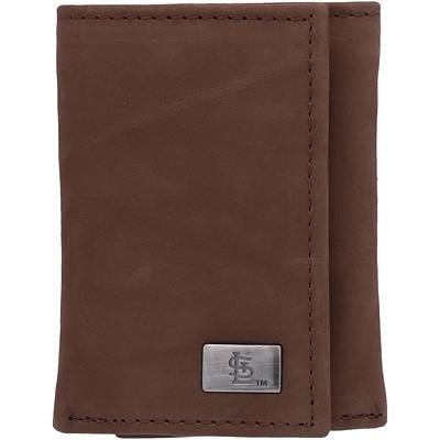 Brown Louisville Cardinals Bifold Leather Wallet