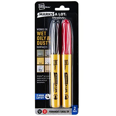 Avery Marks A Lot UltraDuty Permanent Markers, Bullet Tip, Water Resistant,  Assorted Colors, 4 Industrial Markers (29848) - Yahoo Shopping