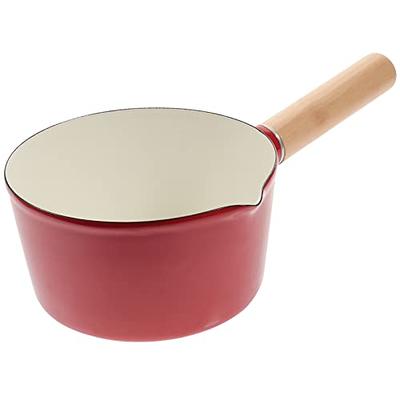 Cabilock Enamel Small Milk Pot Milk Boiling Pot Butter Warmer Coffee Milk  Warmer Sauce Warmer Pot Enamelware Saucepan Gas Stove Enamel Mini Sauce Pan  Kitchen Pan Soup Pot Thicken Wood - Yahoo