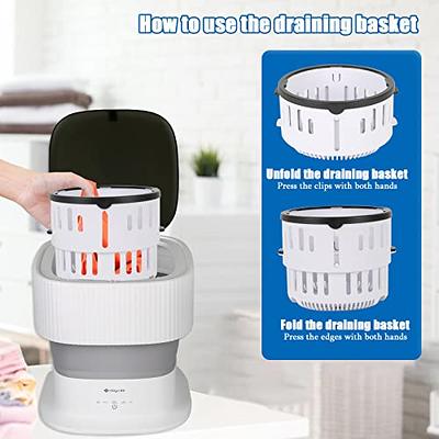 Mini Washing Machine Laundry Barrel Washer Underwear Socks Washer Portable  Personal Rotating Ultrasonic Turbine Washer Convenient For Home Dormitory