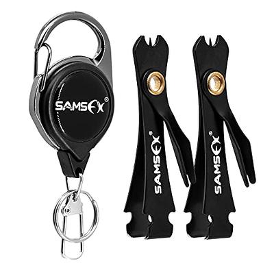 SAMSFX Fishing Knot Tying Tool, Fly Fishing Tippet Cutter, Line Nippers,  Fishing Clippers with Retractor - Yahoo Shopping