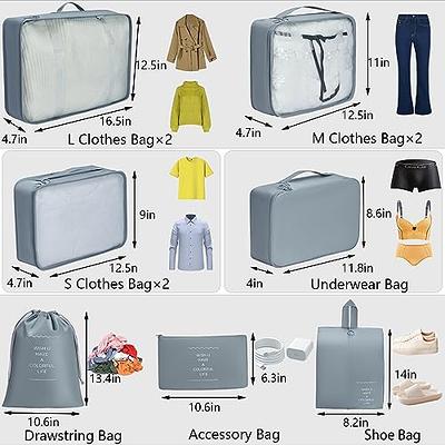 Sonekin Luggage Organizer Bags,Packing Bags for Suitcases,10 Set Packing  Cube Set,Travel Cubes for Packing Women,Packing Cubes for Carry on,Packing  Bags for Travel,Suitable for Travel Must Haves Grey - Yahoo Shopping