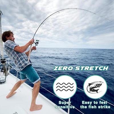 Ashconfish Braided Fishing Line- 4 Strands Super Strong PE Fishing Wire  Heavy Tensile For Saltwater & Freshwater Fishing -Abrasion Resistant