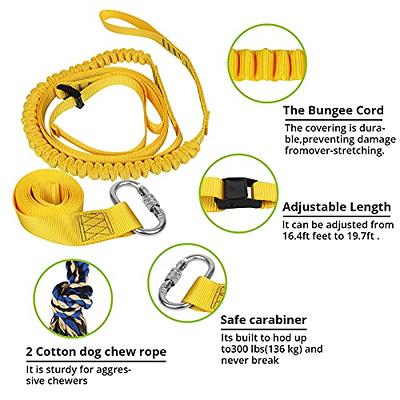 LOOBANI Dog Outdoor Bungee Hanging Toy, Interactive Tether Tug Toy for  Pitbull & Small to Large Dogs to Exercise & Solo Play, Durable Tugger for  Tug of War, with Chew Rope Toy 