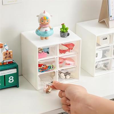  Desk Organizer with Drawers, Desktop Storage Box, Drawers  Organizer Storage, Jewelry Box for Girls, Drawers Vanity Organizer for  Office Home School, Space Saving Clear Plastic Drawers. (5-Drawers) :  Office Products