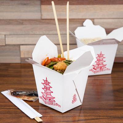 Fold-Pak Chinese Take-Out Container w/ Handle (500/Case)